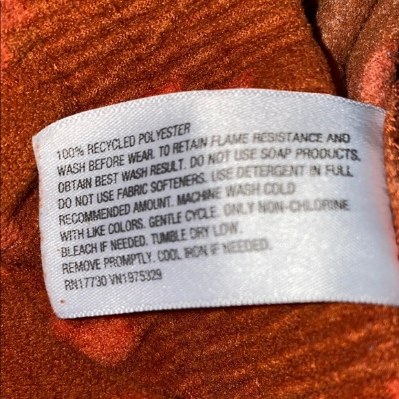 CAT & JACK brown orange print pajama pants elastic waistband soft cozy NEW SZ 8 - Picture 5 of 7